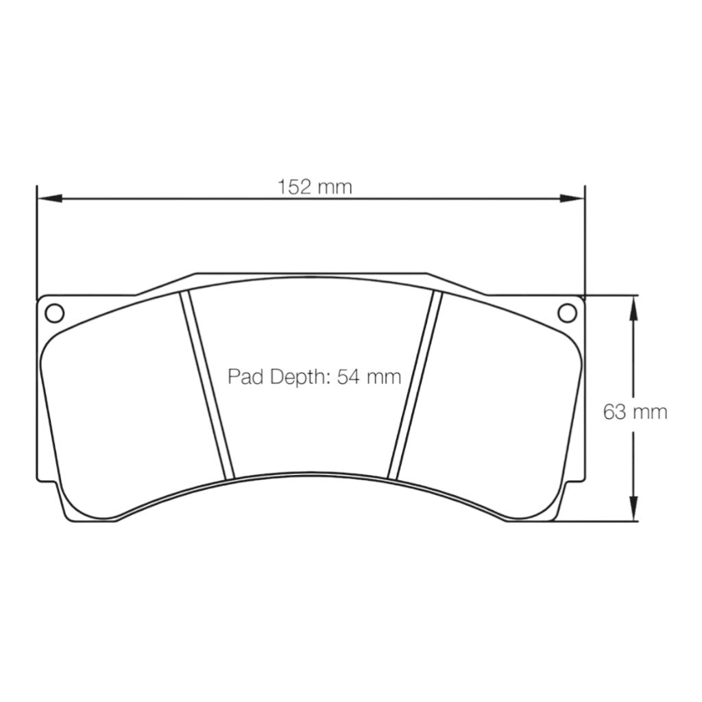 PAGID 1539-RSL29 Передні гальмівні колодки RSL29 для BMW M2 CS Racing / VW Golf GTI TCR / MCLAREN 570S GT4 Photo-1 