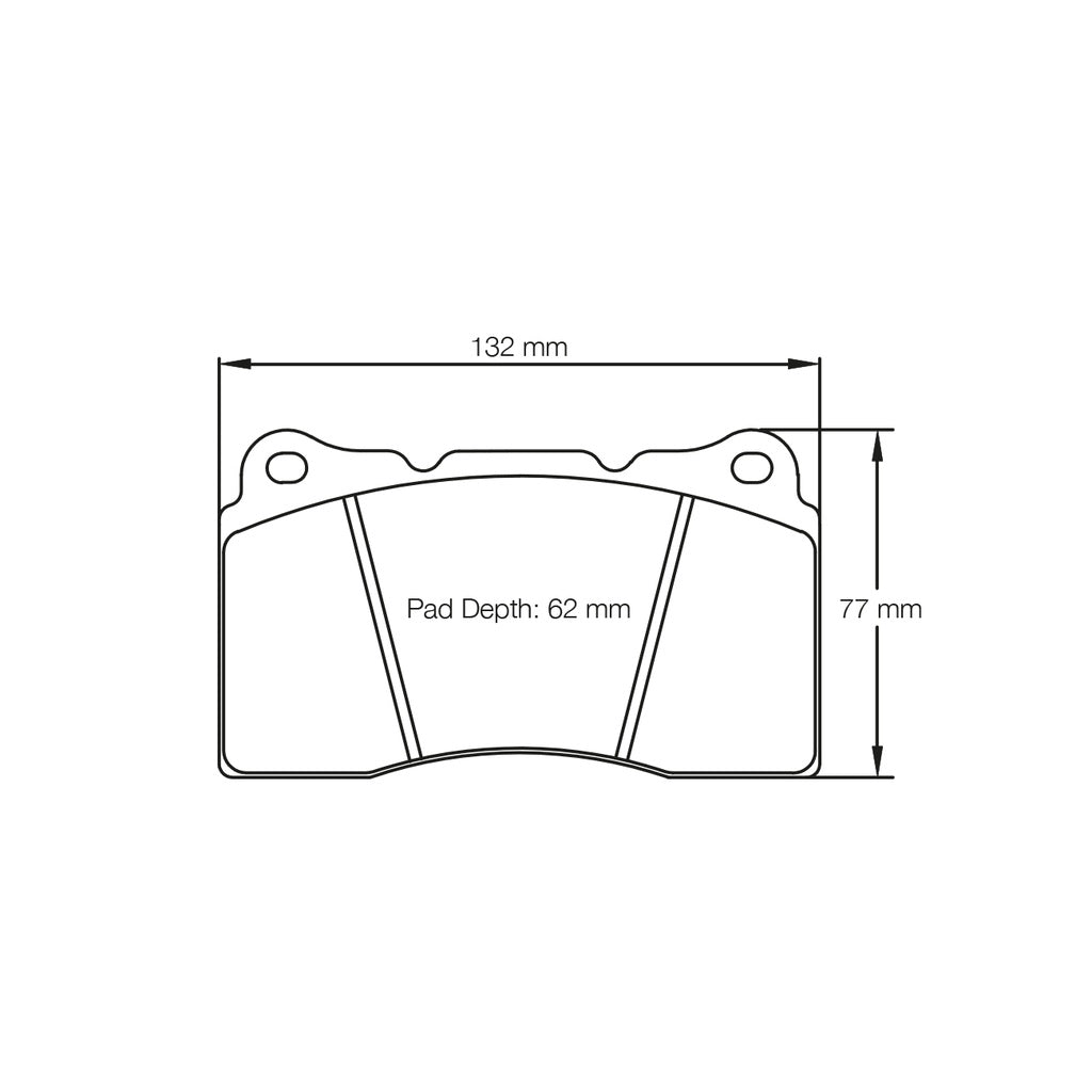 PAGID 2487-RSL29 Передні гальмівні колодки для SUBARU STI / MITSUBISHI EVO X Photo-1 