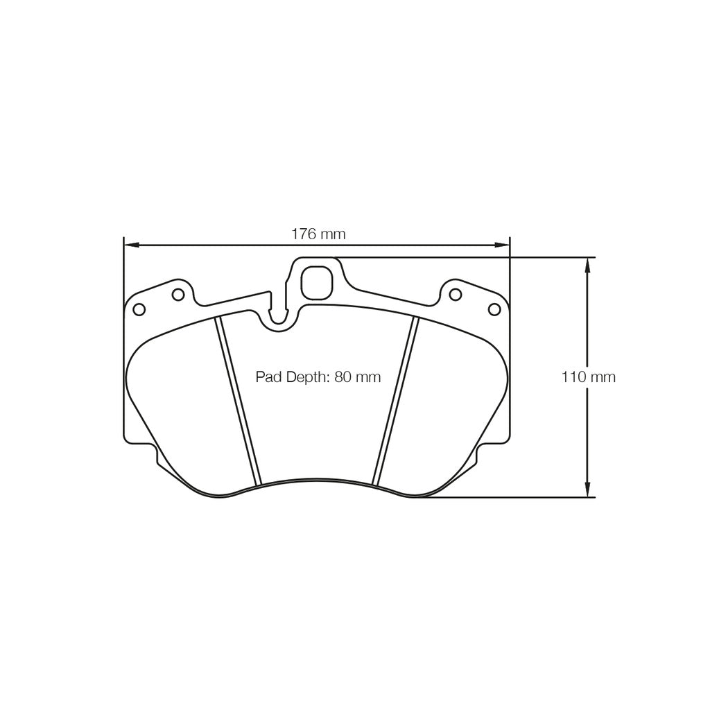 PAGID 4907-RSC1 Передні гальмівні колодки RSC1 для LAMBORGHINI Huracan / AUDI R8 Photo-1 