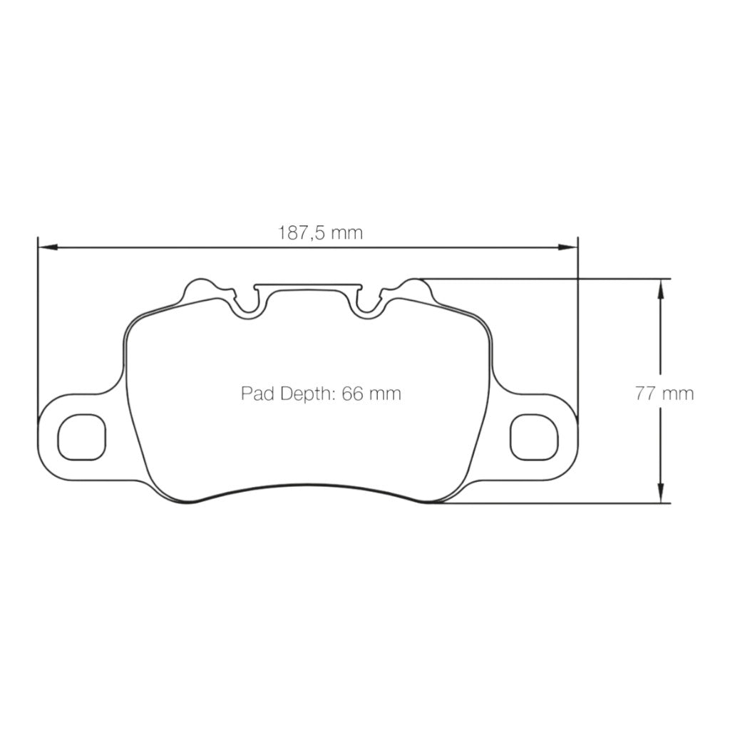 PAGID 4925-RSL1 Задні гальмівні колодки для PORSCHE 991 / 992 GT3 / GT3RS / GT2RS / Turbo / 981 / 982 / 718 Cayman GT4 / GT4RS Iron Brakes Photo-1 