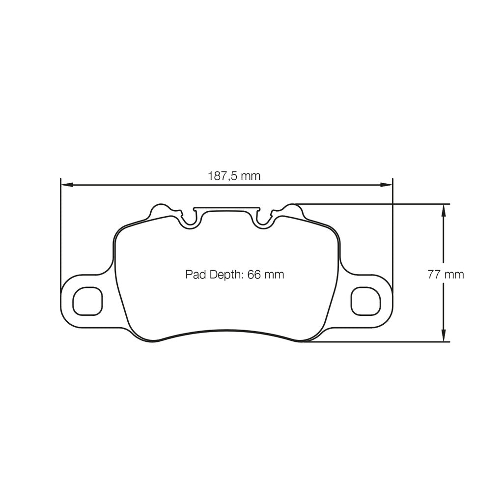 PAGID 4925-RSL1 Задні гальмівні колодки RSL1 для PORSCHE 911 Turbo / GT3 / GT3RS (991) / Turbo / Carrera 4S / GT3 (992) Photo-1 