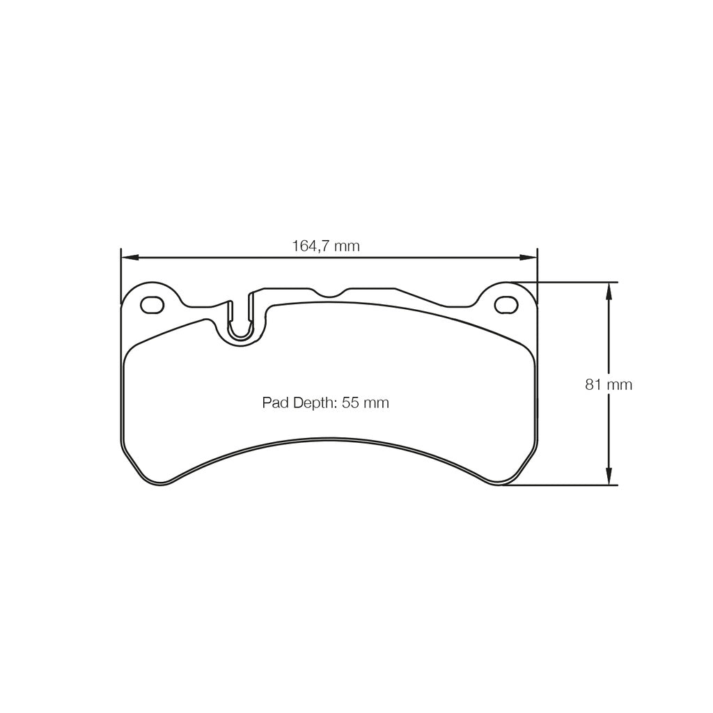 PAGID 8005-RSL1 Передні гальмівні колодки RSL1 MERCEDES-Benz SLK 55 AMG [R171] / Subaru STI 5 покоління / Brembo hp 6 поршень 165x82 Photo-1 