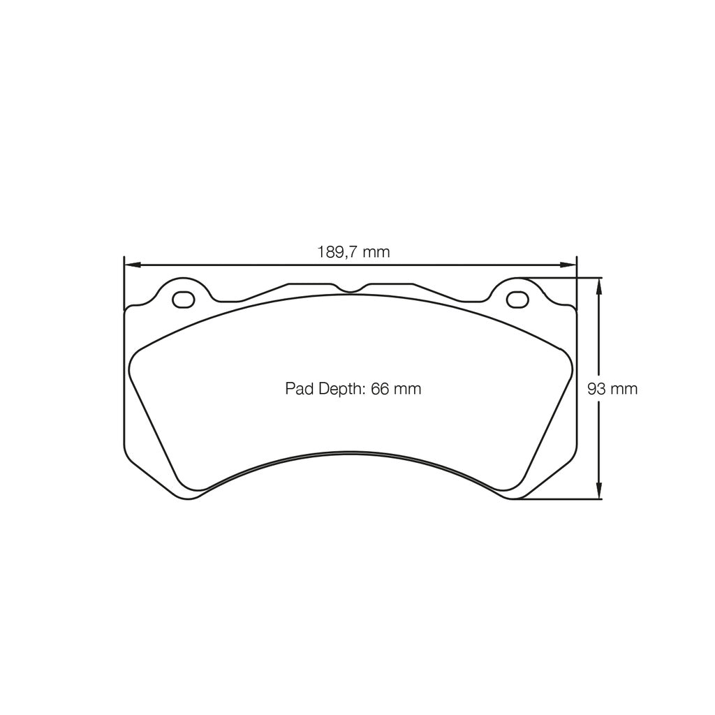 PAGID 8081-RSL29 Передні гальмівні колодки для NISSAN GT-R (R35) / Audi RS6 (C6) / Alcon RC6 / Brembo XA5.71.xx 6 Piston Iron Brakes Photo-1 