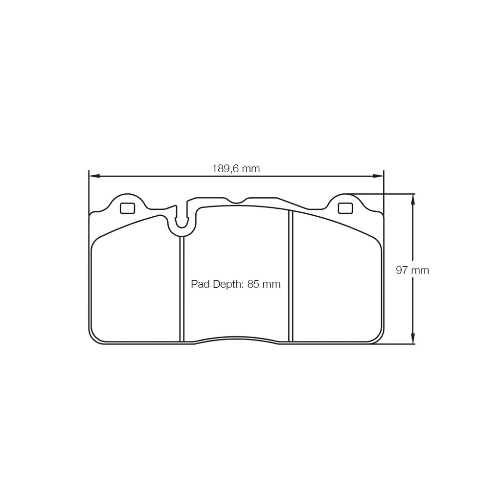 PAGID 8091-RSC1 Передні гальмівні колодки для CHEVROLET Corvette Z06 (C7) / MCLAREN 675LT / 650S / Brembo XA5.71.xx 6 Piston Ceramic Brakes Photo-1 