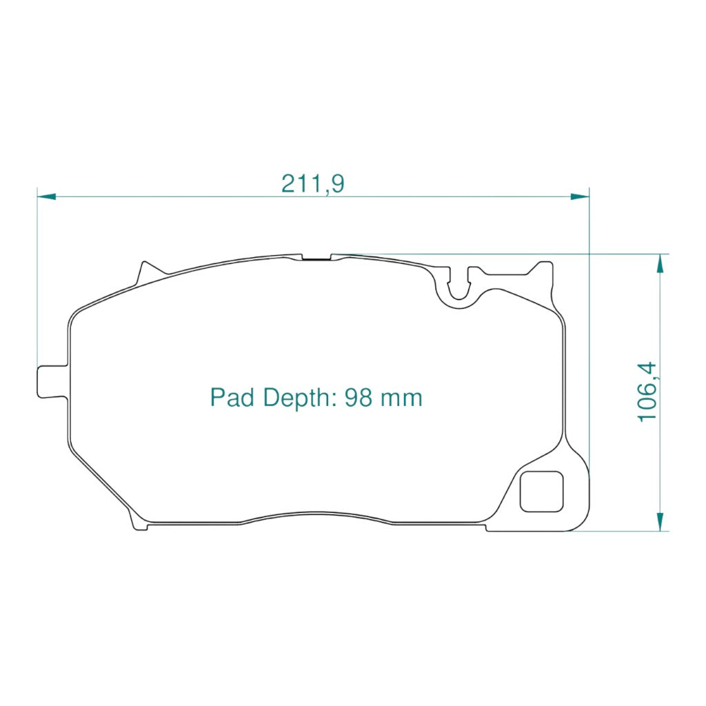 PAGID 8295-RSC1 Передні гальмівні колодки RSC1 для LAMBORGHINI Urus / BENTLEY Bentayga / PORSCHE Cayenne GTS / Cayenne Turbo S / AUDI RSQ8 (4M) / RS6 / RS7 (C8) Photo-1 