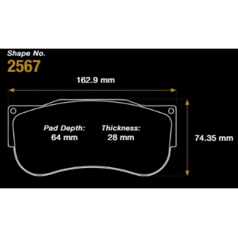 PAGID S2567RSX001 Передні гальмівні колодки RSX для MERCEDES AMG GT2 2023- Photo-4 