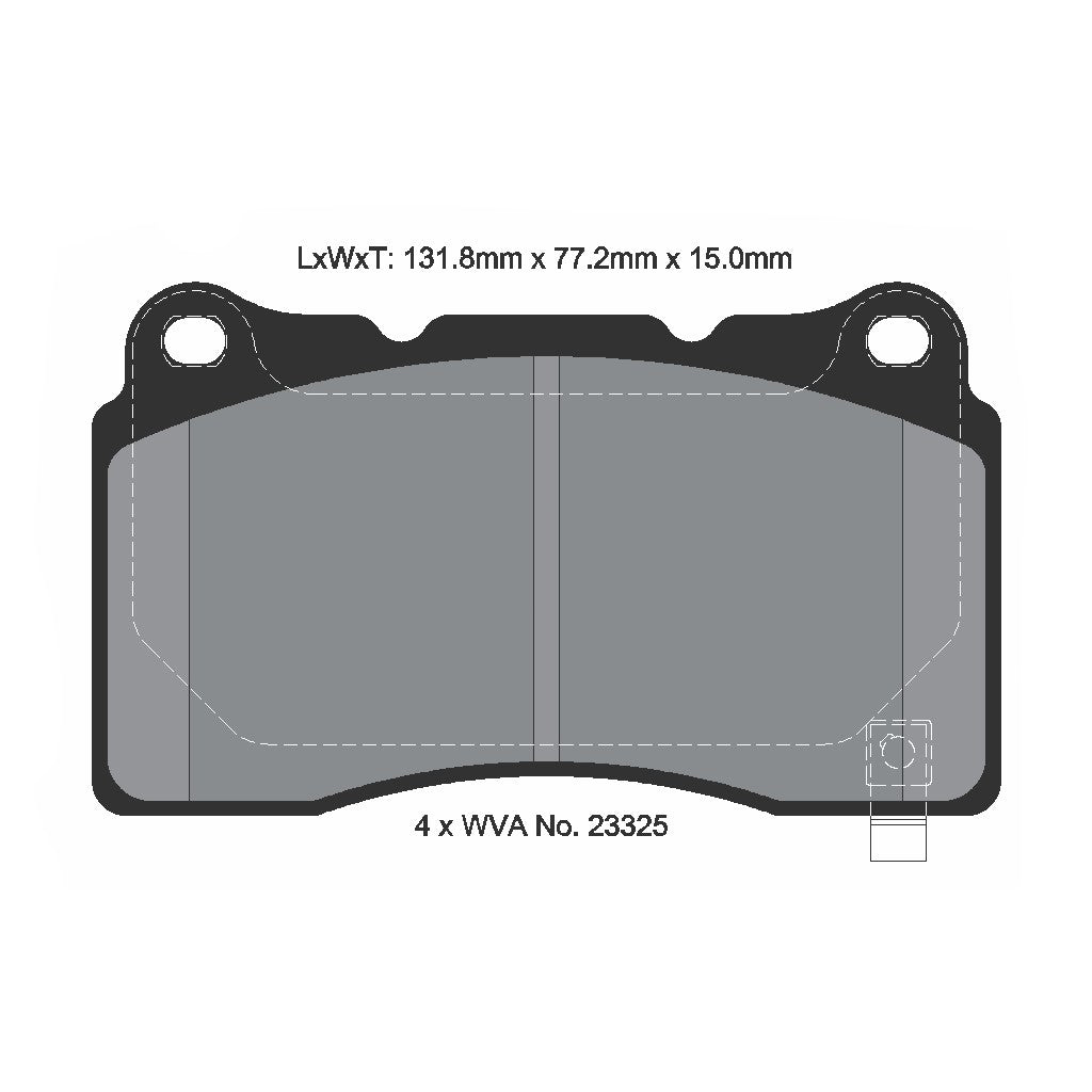 PAGID T8026SP2001 Гальмівні колодки передні STREET+ для TESLA Model S / Model X Photo-1 