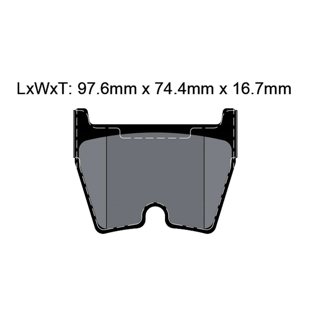 PAGID T8044SP2001 Гальмівні колодки передні STREET+ для AUDI RS6 (4B5) / R8 (422 / 423) / LAMBORGHINI Gallardo Photo-1 