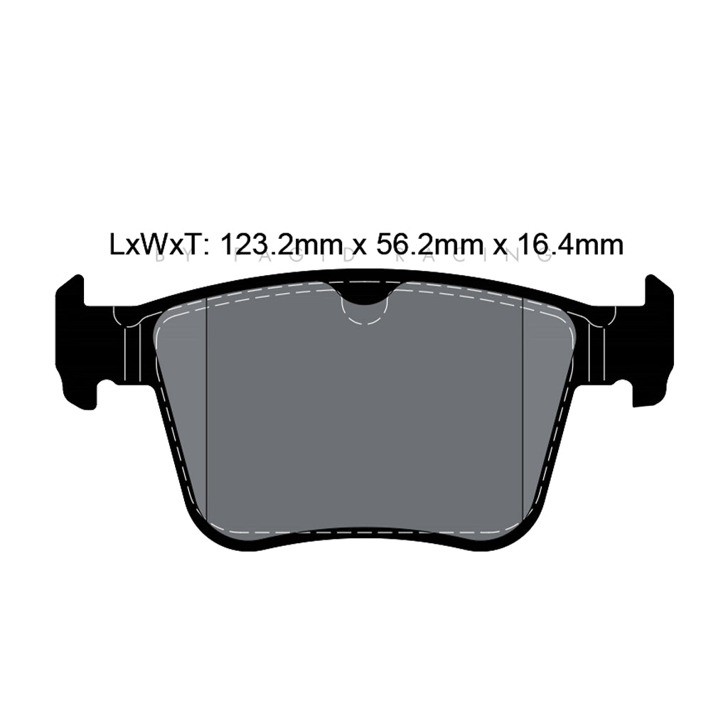 PAGID T8102SP2001 Задні гальмівні колодки для VW Golf R / GTI / GTI Clubsport (Mk7) / Audi TT (FV3, FVP) / A3 (8V1, 8VK) (STREET+) Photo-1 
