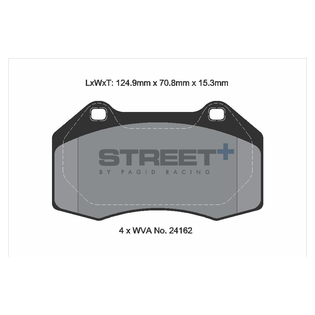 PAGID T8186SP2001 Передні гальмівні колодки STREET+ для RENAULT Megane II Sport / Clio III Sport Photo-1 