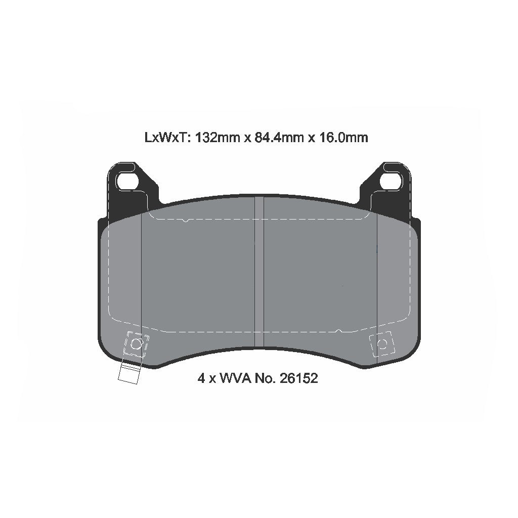 PAGID T8280SP2001 Передні гальмівні колодки STREET+ для TESLA Model 3 (5YJ3) / Model Y (5YJY) Photo-2 