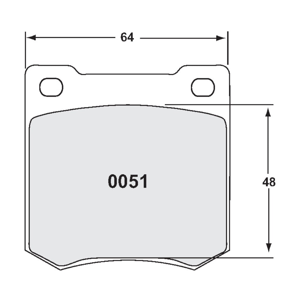 PFC 0051.11.15.44 Задні гальмівні колодки для супорта Alcon R Type D42 / D48 (11 Compound, 15 мм) Photo-1 