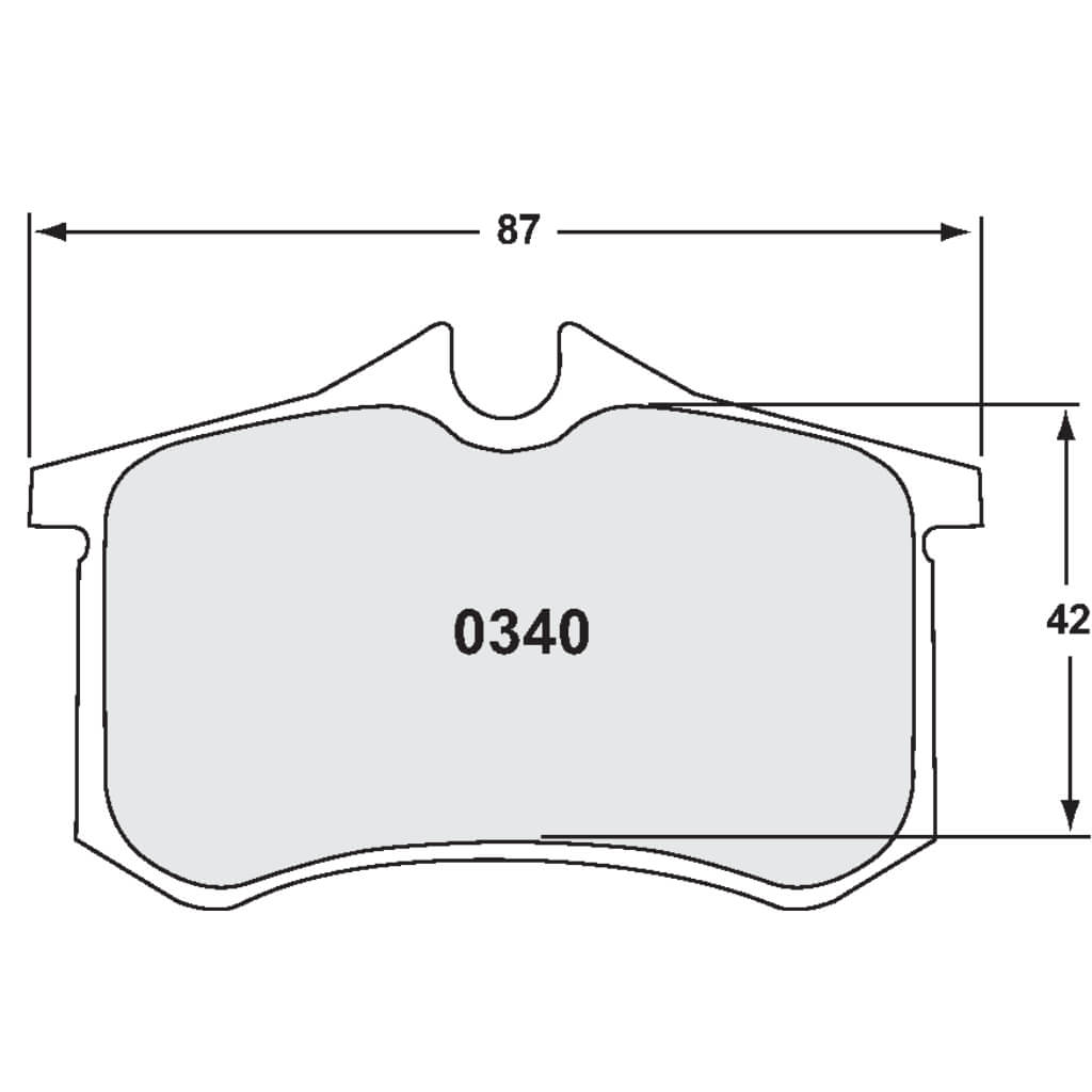 PFC 0340.332.15.44 Задні гальмівні колодки для RENAULT Megane 3 RS 2010- (332 компаунд, 15 мм) Photo-1 