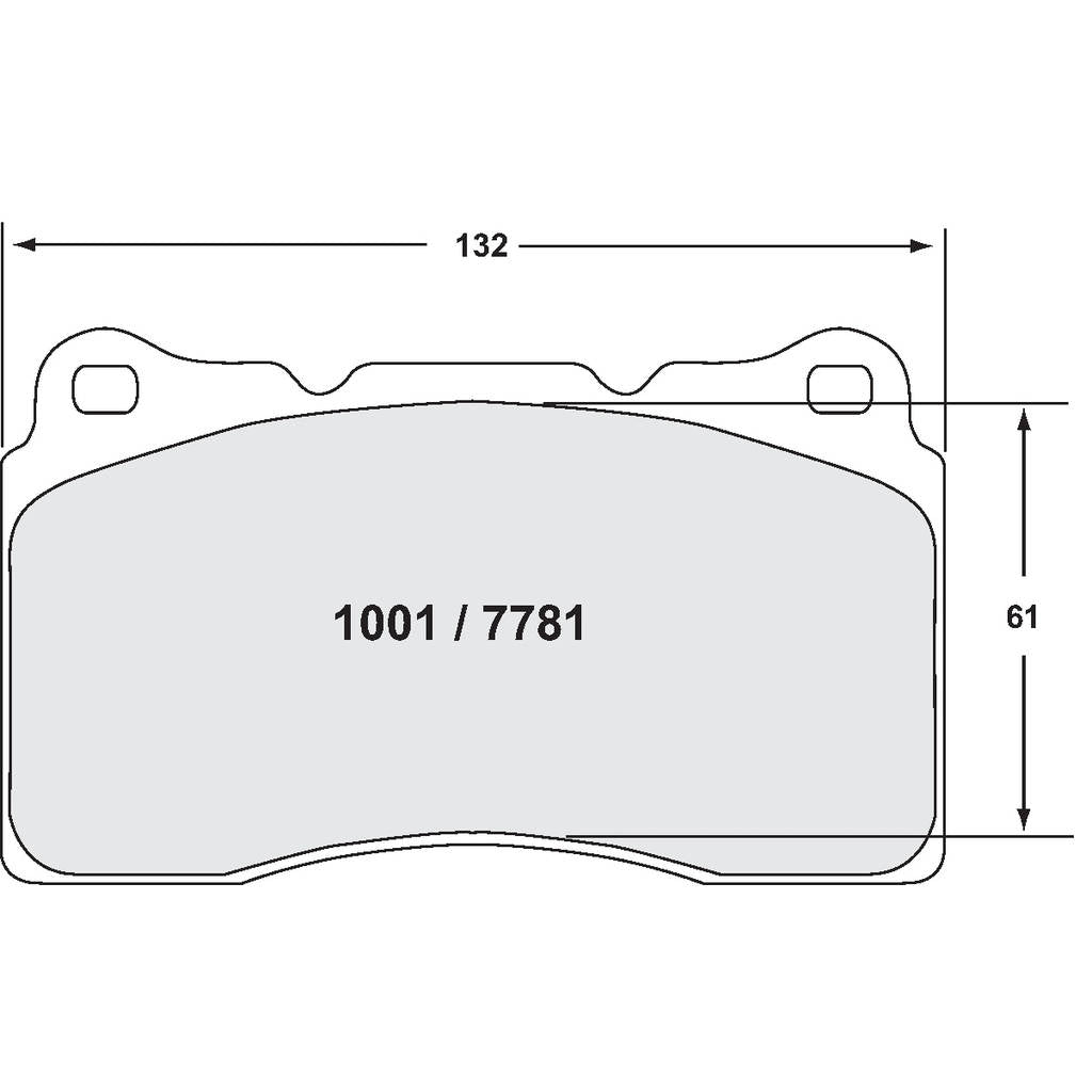 PFC 1001.68.14.64 Передні гальмівні колодки для HONDA Civic Type R (FK2 / FK8) / SUBARU WRX STI (GD / GR / GV) (68 Compound, 15 mm) Photo-0 