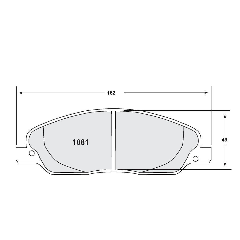 PFC 1081.68.17.64 Передні гальмівні колодки для FORD Mustang Shelby (S197) / Mustang GT (S197) (68 Compound, 17 mm) Photo-0 