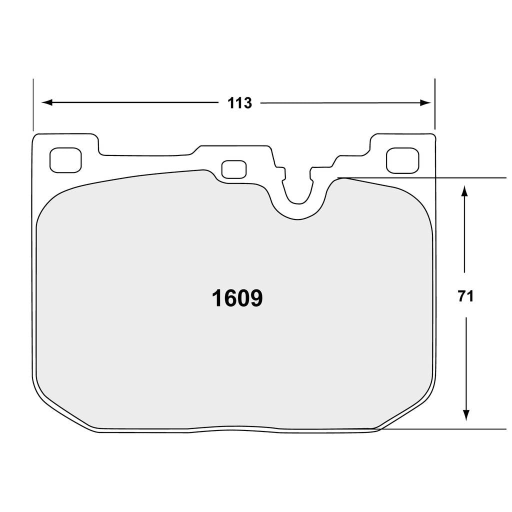 PFC 1609.68.17.64 Передні гальмівні колодки для BMW M2 (F87) / M3 (F80) / M4 (F82) з синім супортом (68 Compound, 18 mm) Photo-0 