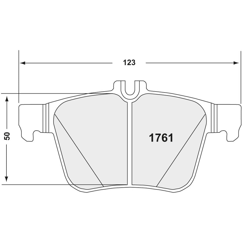 PFC 1761.68.15.64 Задні гальмівні колодки для VW Golf Clubsport / Golf GTI / Golf R (Mk7) (68 Compound, 22 mm) Photo-0 