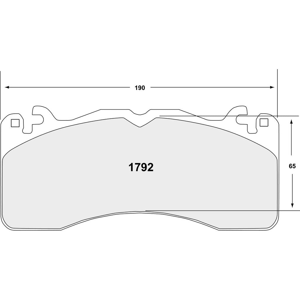 PFC 1792.68.16.64 Передні гальмівні колодки для PORSCHE 718 Cayman GT4 / GT4RS (982) / AUDI RS6 (C7) (68 Compound, 16 mm) Photo-0 