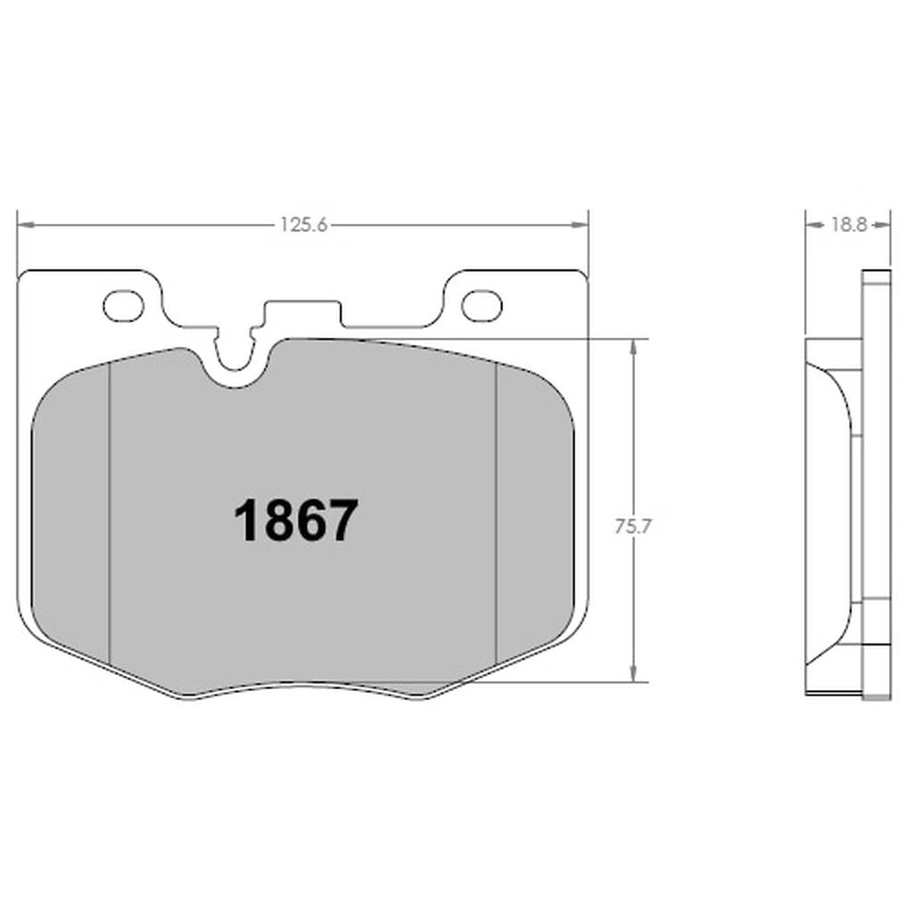 PFC 1867.68.19.64 Передні гальмівні колодки для BMW 640i (G32) / 740i Series (G11 / G12) / 840i (F91 / F92 / G14 / G15) (68 Compound, 19 mm) Photo-0 
