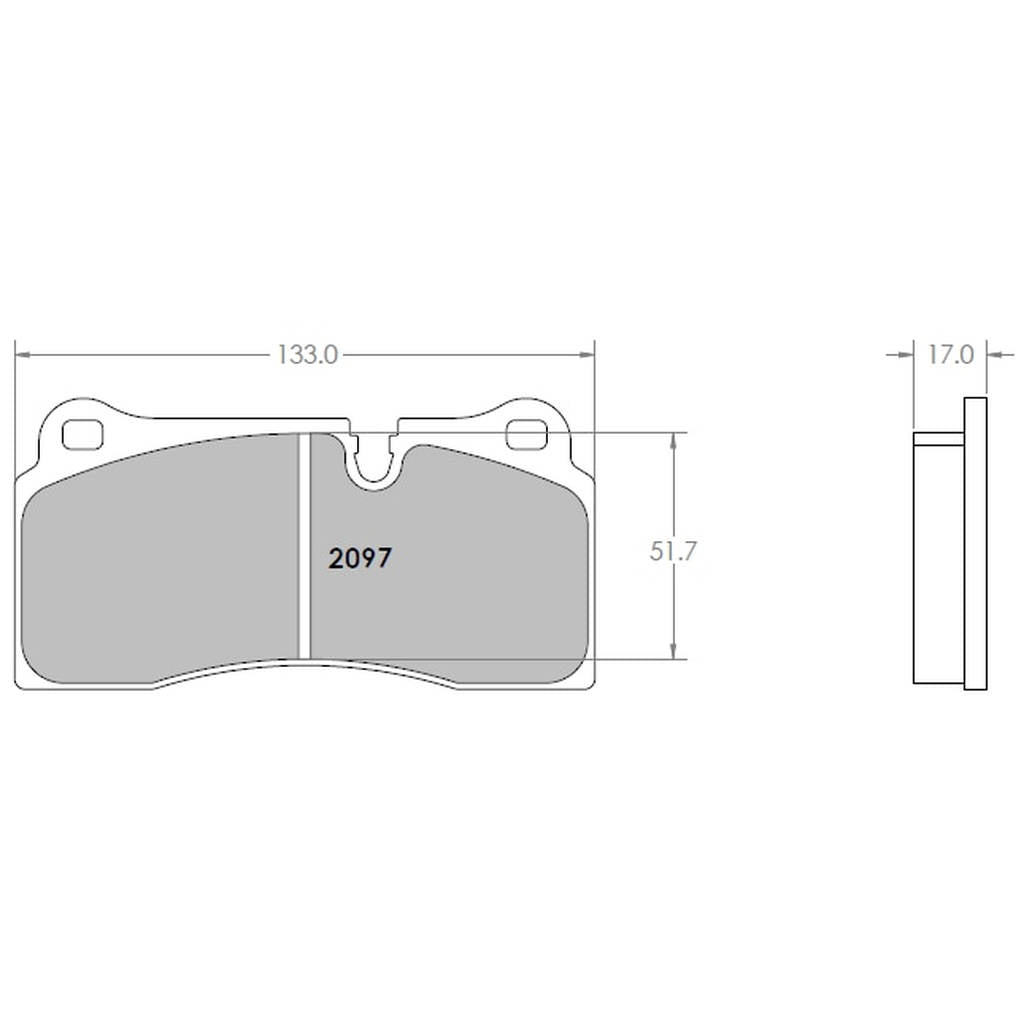 PFC 2097.68.17.64 Задні гальмівні колодки для BMW M2 Competition (F87) (68 Compound, 17 mm) Photo-0 