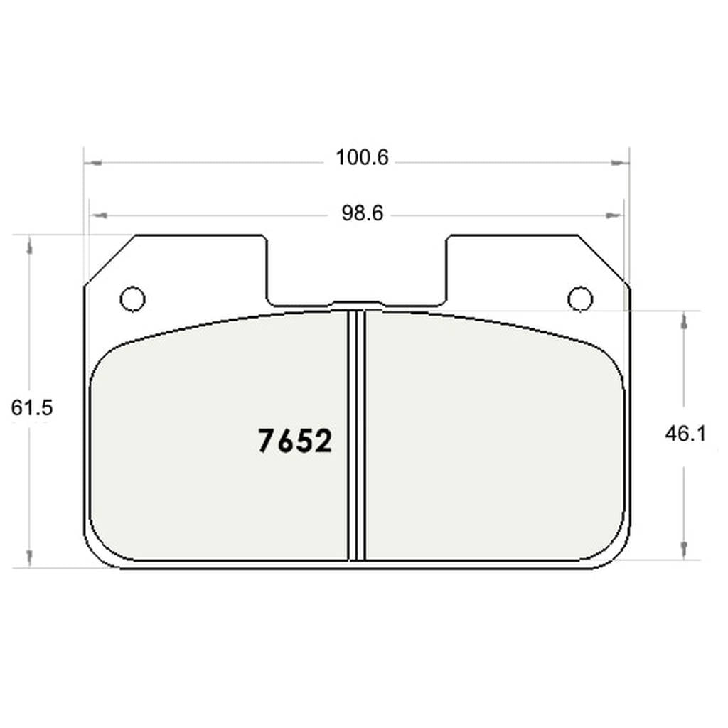 PFC 7652.68.12.44 Передні гальмівні колодки для WILWOOD Dynalite Universal (68 Compound, 12 mm) Photo-0 