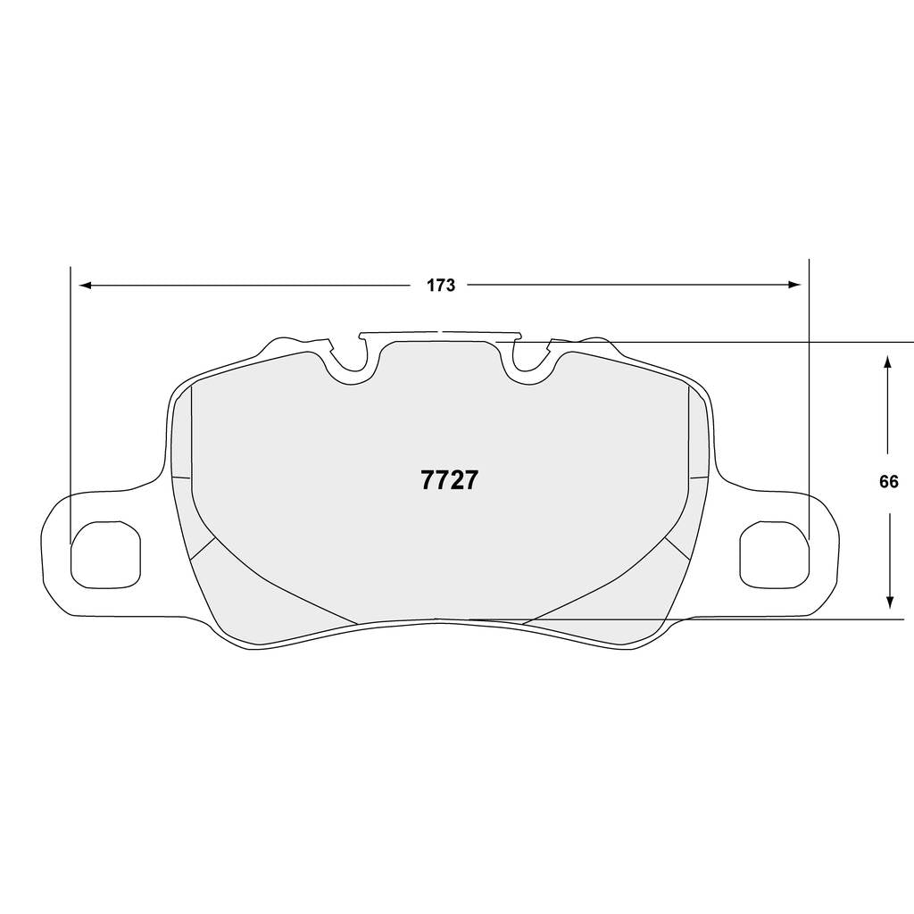 PFC 7727.68.18.64 Задні гальмівні колодки для PORSCHE 911 GT3 / GT3RS (991 / 992) / 718 Cayman GT4RS (982) (68 Compound, 17 mm) Photo-0 