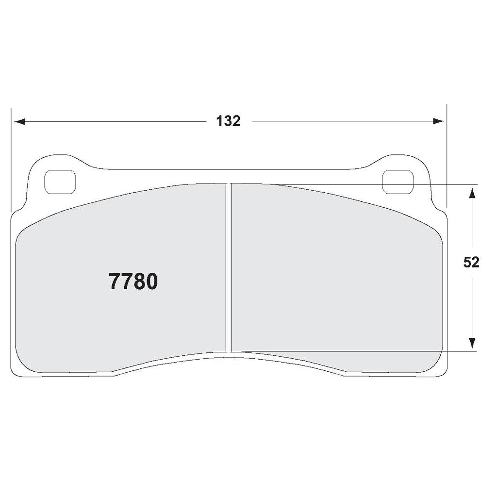 PFC 7780.68.18.64 Задні гальмівні колодки для NISSAN GT-R (R35) (68 Compound, 18 mm) Photo-0 