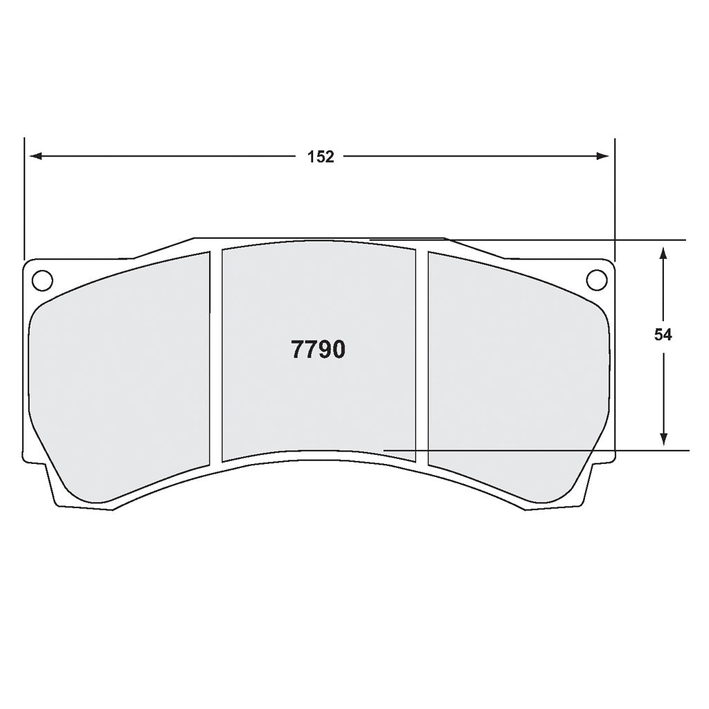PFC 7790.333.25.44 Гальмівні колодки для супорта AP Racing CP9668 / CP9660 (333 компаунд, 25 мм) Photo-1 