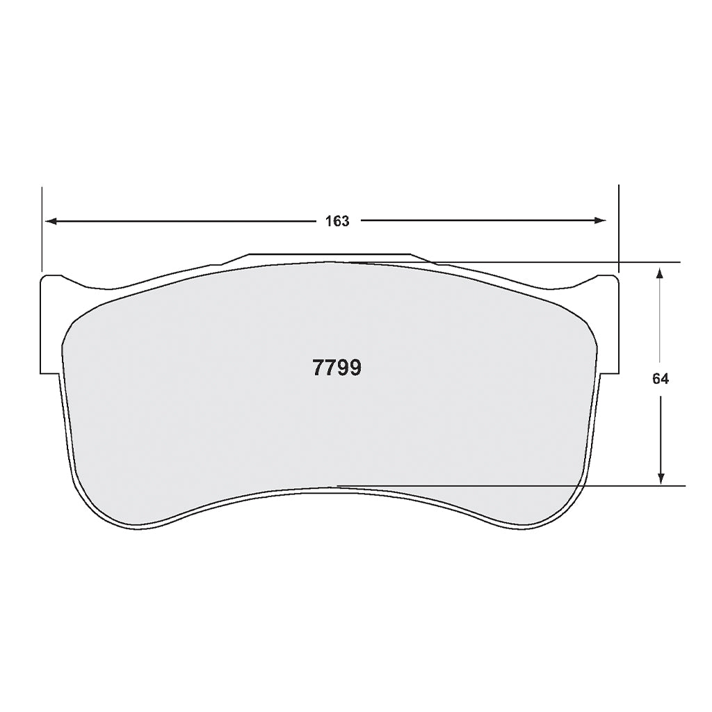 PFC 7799.40.29.44 Передні гальмівні колодки для Brembo 6-поршневого супорта (компаунд 40, 29 мм) Photo-1 
