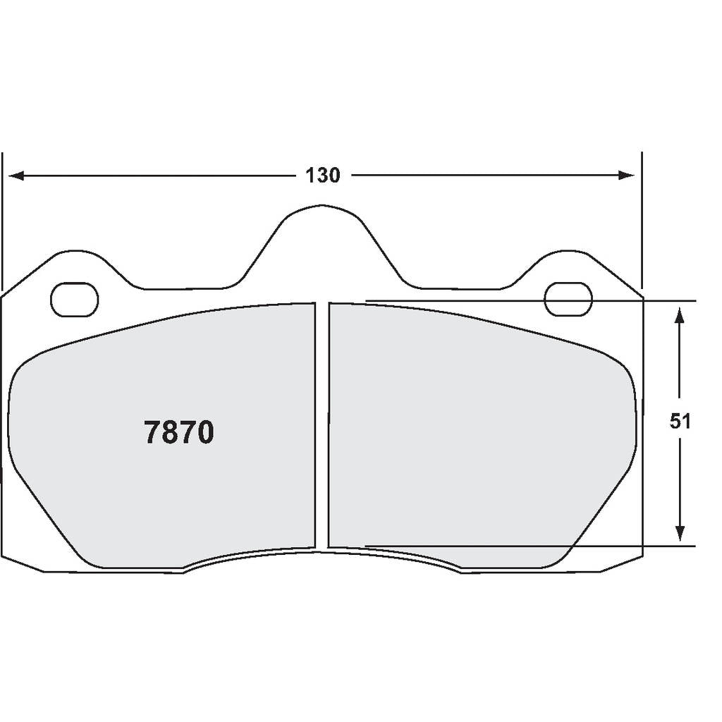 PFC 7870.68.16.64 Задні гальмівні колодки для LOTUS Exige (68 Compound, 17 mm) Photo-0 