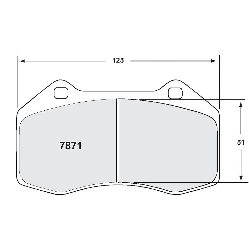 PFC 7871.68.13.64 Передні гальмівні колодки для RENAULT Megane 2 2.0 Turbo RS (Mk2) (68 Compound, 16 mm) Photo-0 