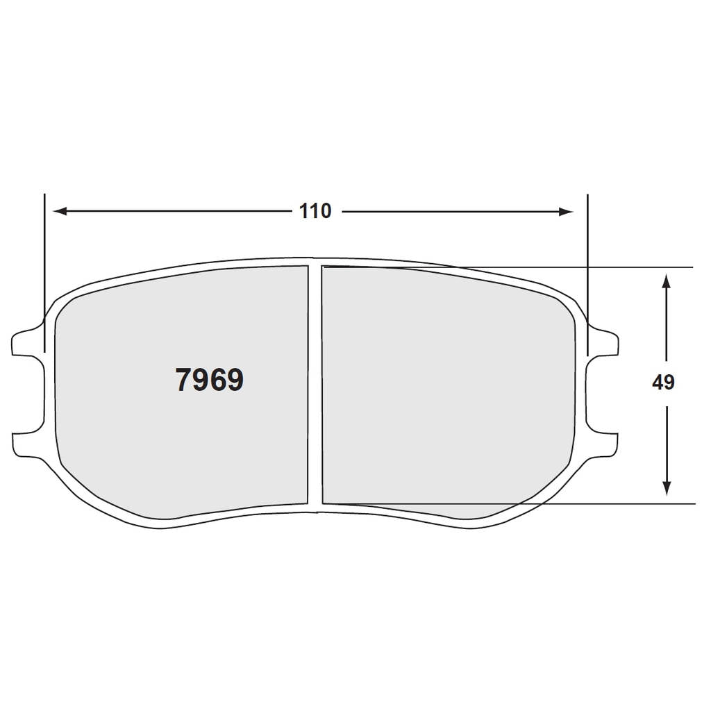PFC 7969.68.20.64 Задні гальмівні колодки для супорта PFC ZR95 (68 Compound, 20 mm) Photo-0 