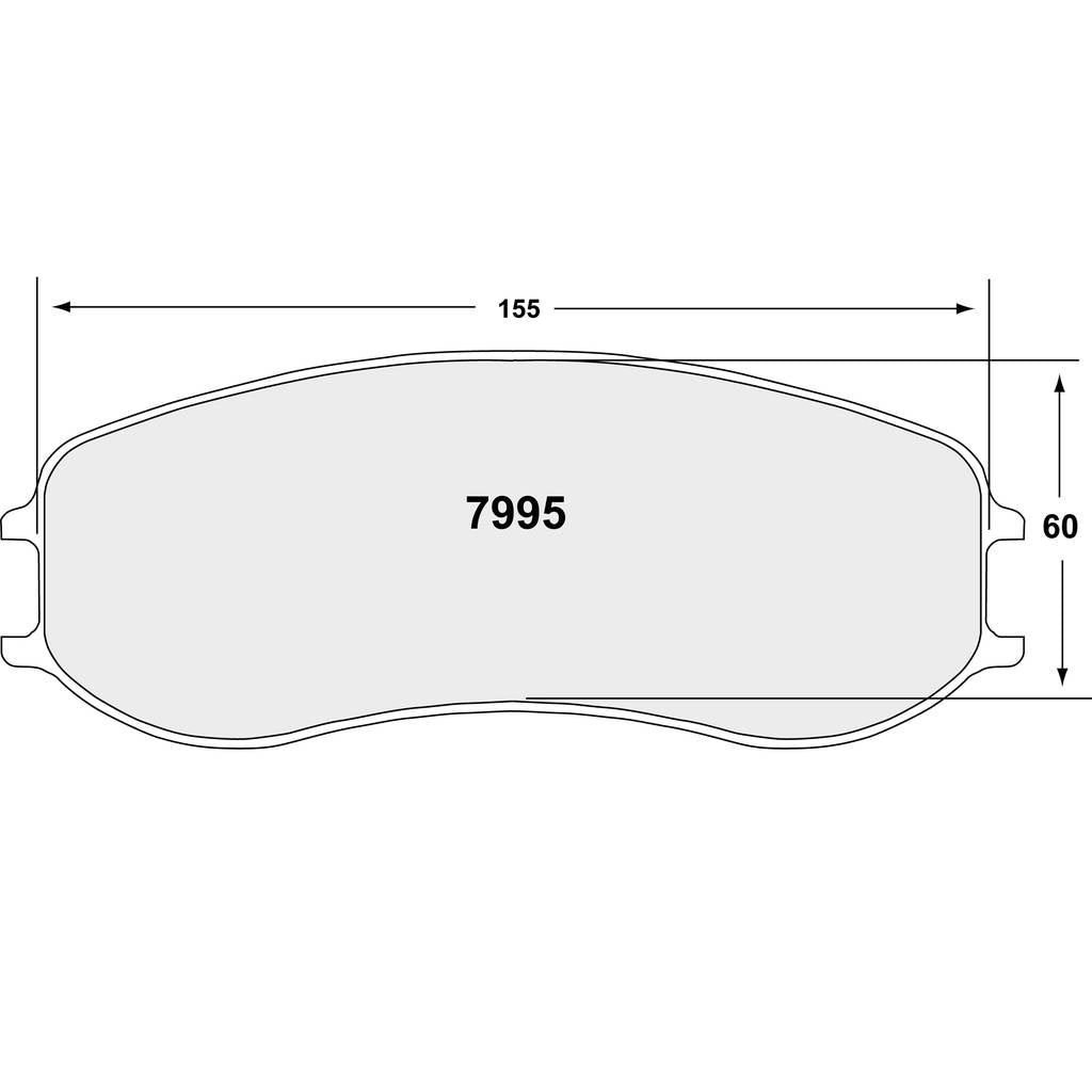 PFC 7995.68.22.64 Передні гальмівні колодки для супорта PFC ZR95 (68 Compound, 22 mm) Photo-0 