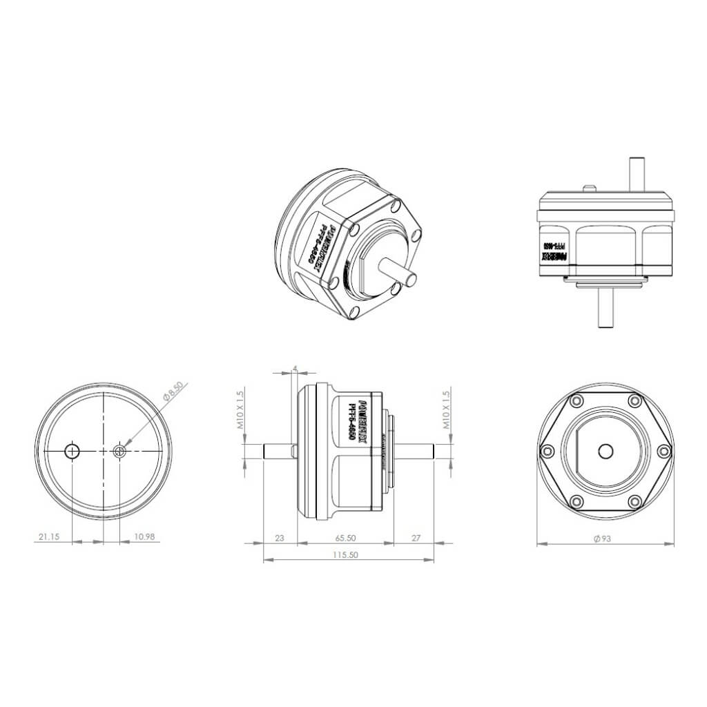 POWERFLEX PFF5-4650 Уретанові опори двигуна для BMW 3 Series (E36) Compact (1993-2000) Photo-3 