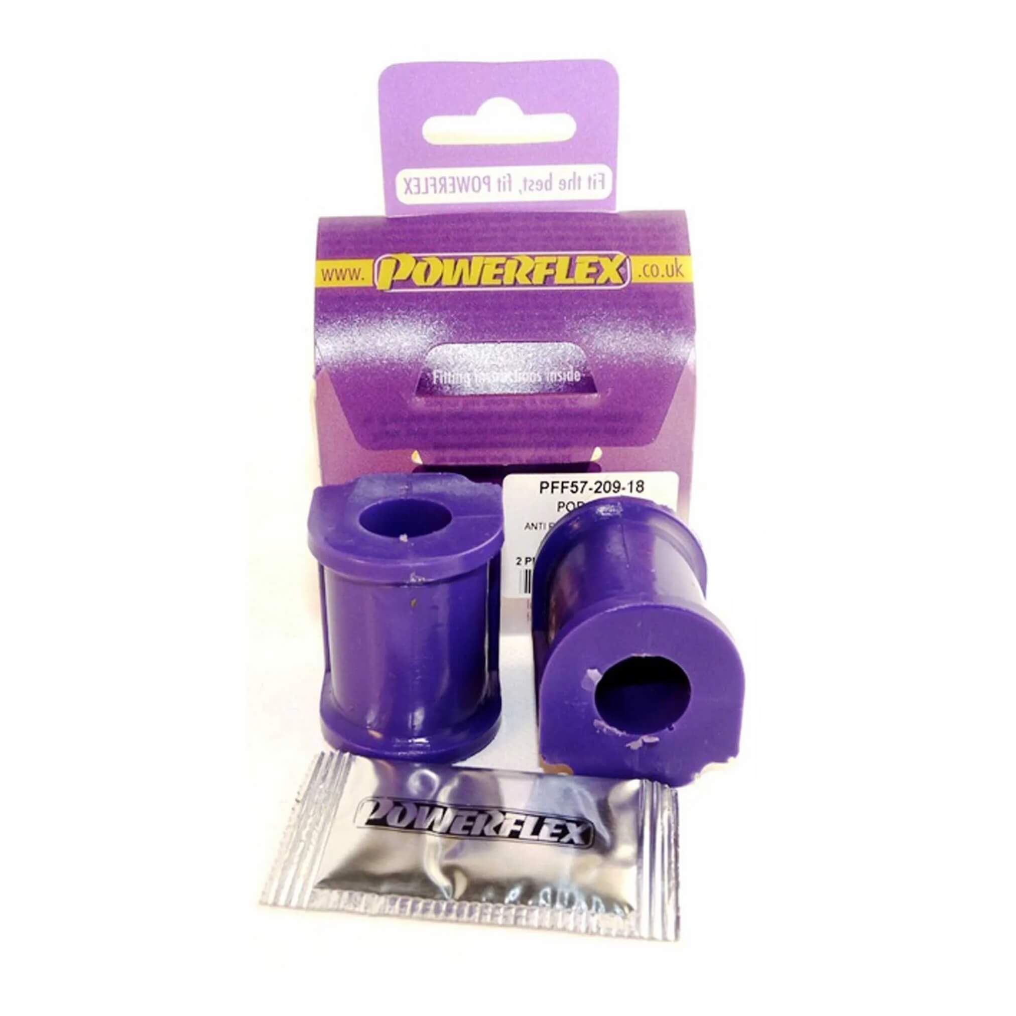 POWERFLEX PFF57-209-18 Втулки заднього стабілізатора 18 мм, 2 шт для PORSCHE 911 (993 / 964) 1977- Photo-0 