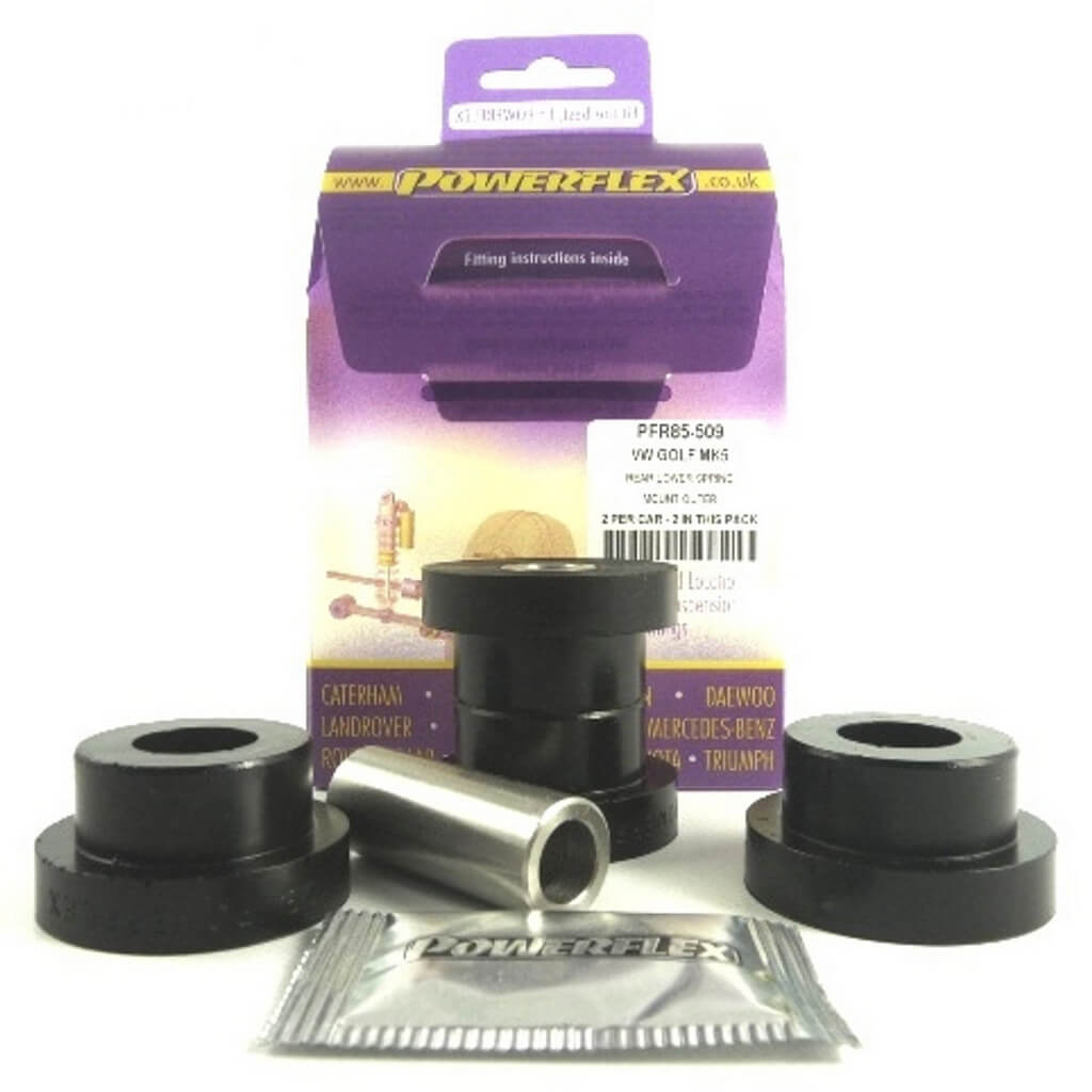 POWERFLEX PFR85-509 Зовнішній нижній кронштейн задньої пружини, 2 шт для VW Golf (Mk5 / Mk6) / AUDI TT (8J) Photo-0 
