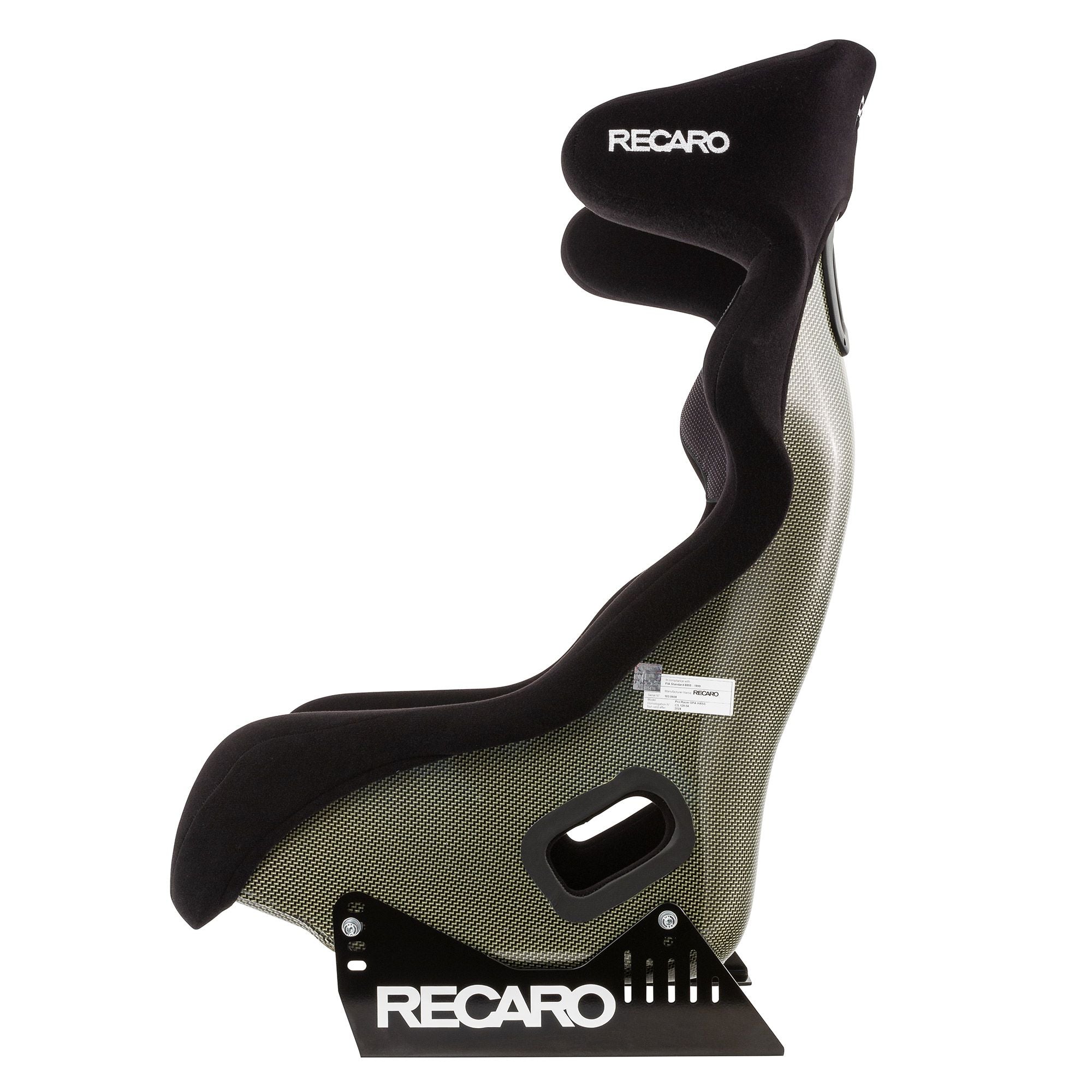 RECARO 071.44.0630 Крісло Pro Racer SPA HANS XL (FIA), карбон/кевлар, чорний велюр Photo-2 