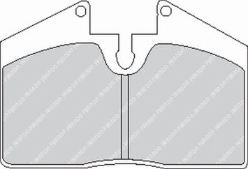 FERODO FCP451R DS3000 Колодки гальмівні зад PORSCHE 911 993/996/FERRARI 348/F355 Photo-0 