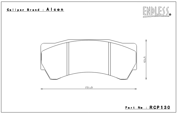 ENDLESS RCP130MA45B Гальмівні колодки для супорта AP Racing CP9660 Photo-0 