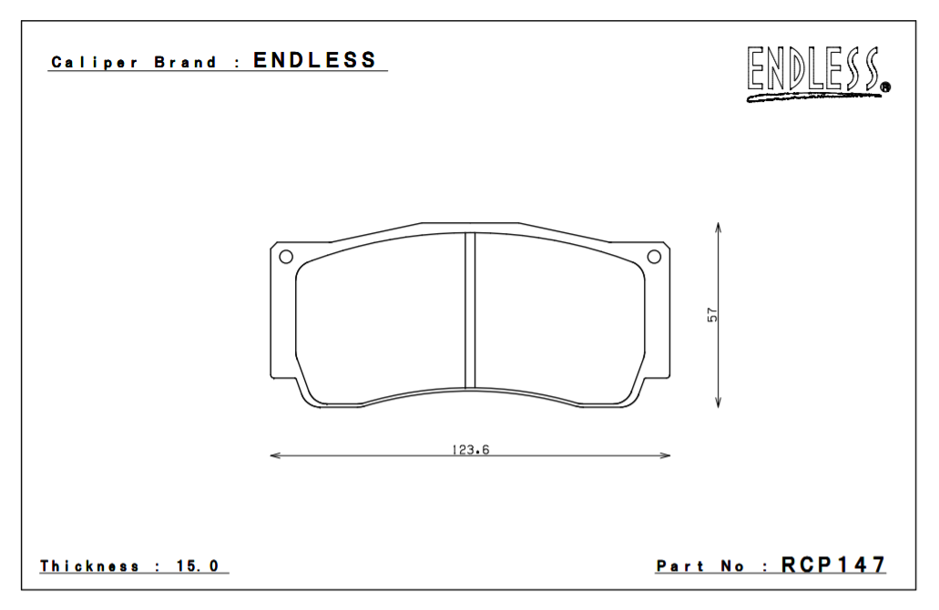 ENDLESS RCP147ME20 Гальмівні колодки RM4R Photo-0 