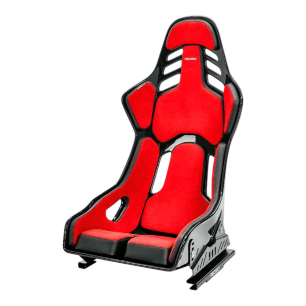 RECARO 076.02.2B23 Гоночне крісло Podium GF праве (ABE / FIA 8855-1999), Червона алькантара / Чорна шкіра, Розмір L Photo-0 