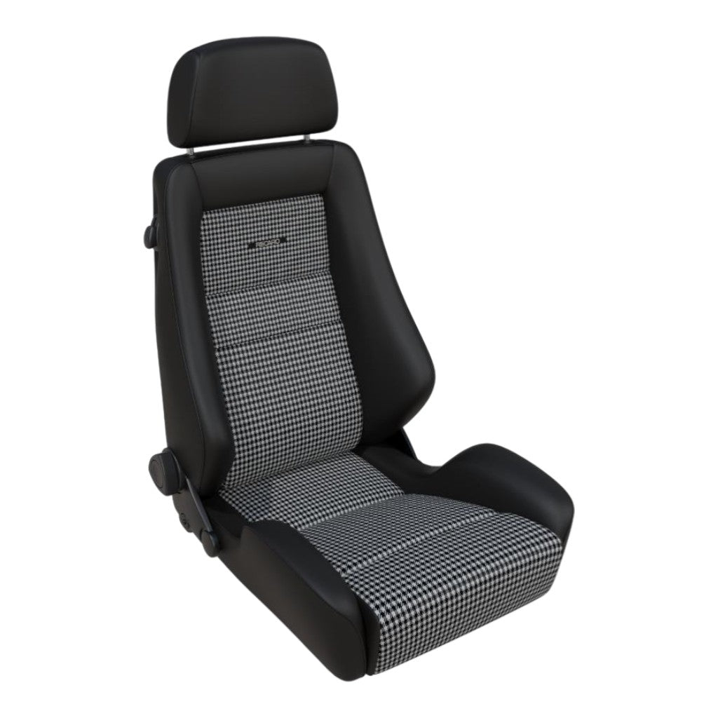 RECARO 088.00.0B25 Крісло Classic LX, чорна шкіра / Pepita Photo-0 