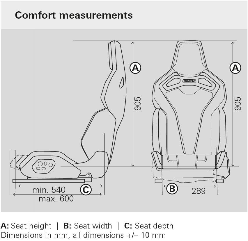 RECARO 653.000.1B49 Ліве крісло Sport C, 5 дверей,біла шкіра/Dinamica чорна Photo-2 