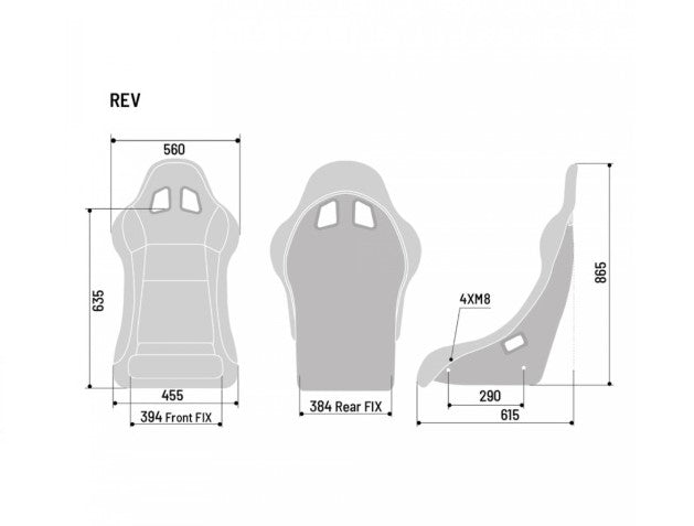 SPARCO 008014RNR Крісло для автоспорту REV QRT, FIA 8855-1999, розмір M Photo-6 