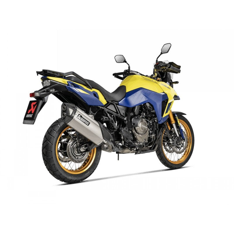 AKRAPOVIC S-S8SO1-HAFT Вихлоп Slip-On Line (титан) для SUZUKI V-STROM 800DE 2022- Photo-1 