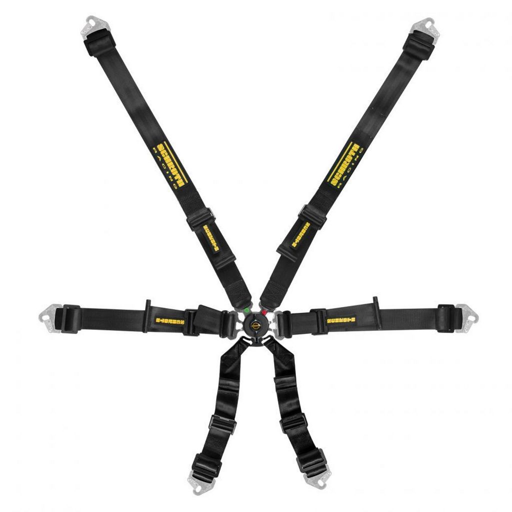 SCHROTH 94530A-0 Ремінь безпеки Flexi 2x2 6-точковий, чорний Photo-0 