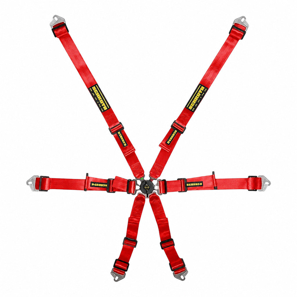 SCHROTH 94530A-2 Ремінь безпеки Flexi 2x2 6-точковий, червоний Photo-0 