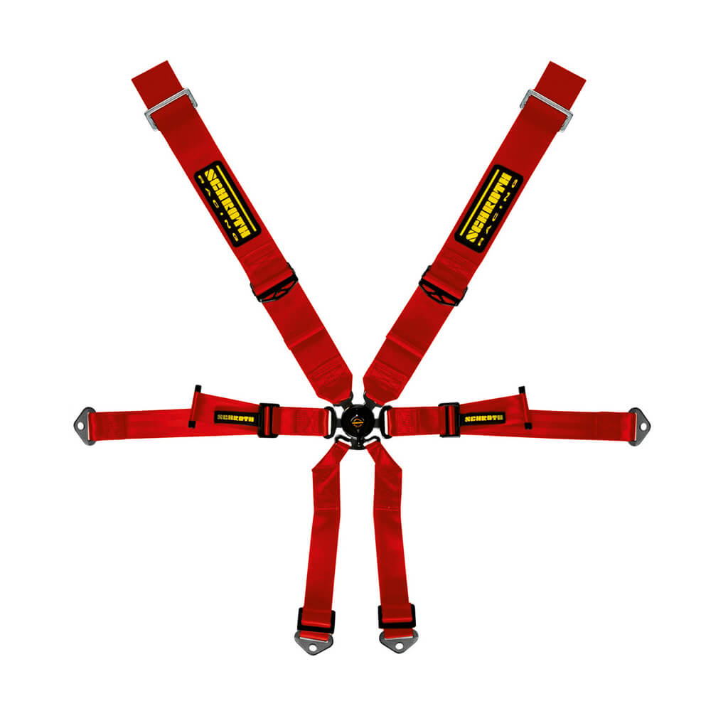 SCHROTH 94670-2 Ремінь безпеки Profi 3x2 6-точковий, червоний для PORSCHE Cayman / Boxster (981 / 982) Photo-0 