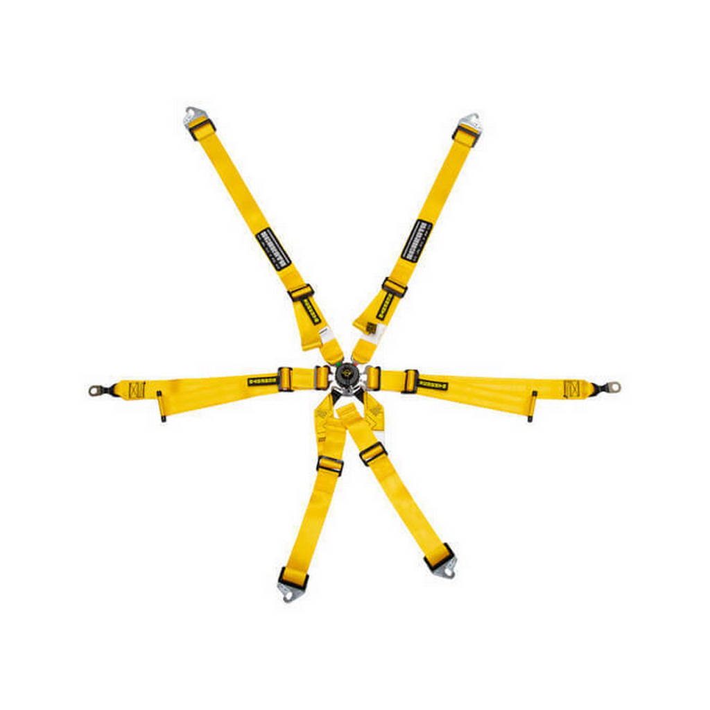 SCHROTH 94700-H3 Ремінь безпеки Profi 2x2 6-точковий, жовтий для PORSCHE 911 (996 / 997) Photo-0 
