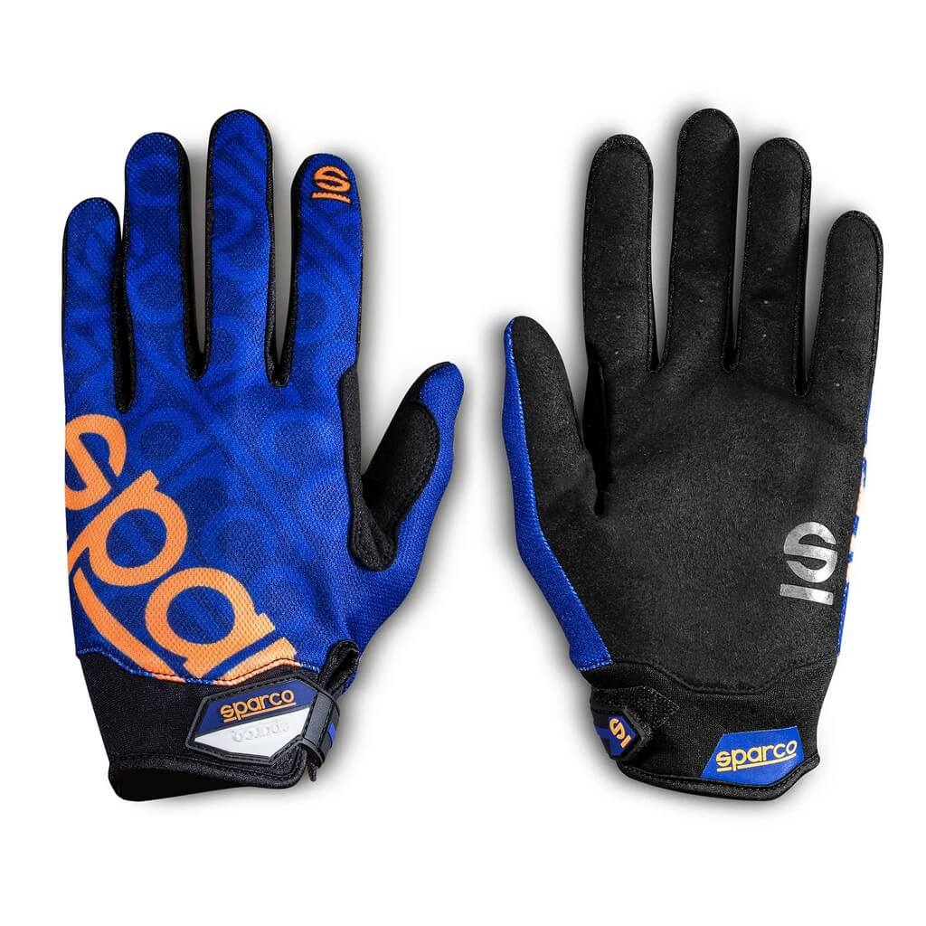 SPARCO 002093BMAF1S Рукавички механіка Meca-3, темно-синій / помаранчевий, розмір S Photo-0 